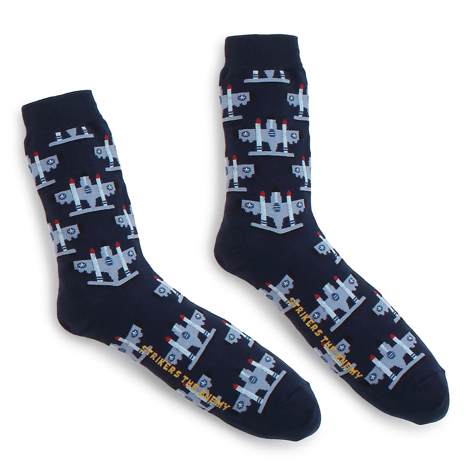 (4 Pairs) Men Air Force Pattern Fashion Socks with Fine Cotton NN14