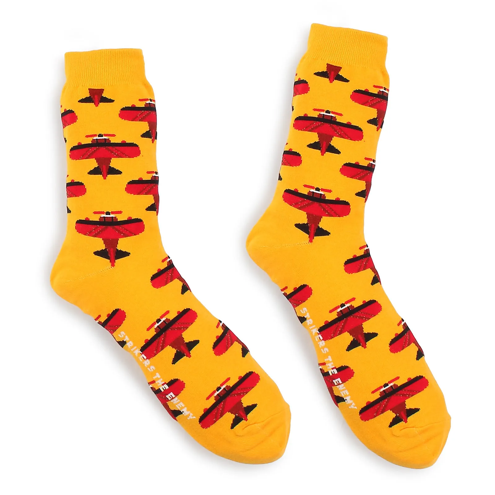 (4 Pairs) Men Air Force Pattern Fashion Socks with Fine Cotton NN14