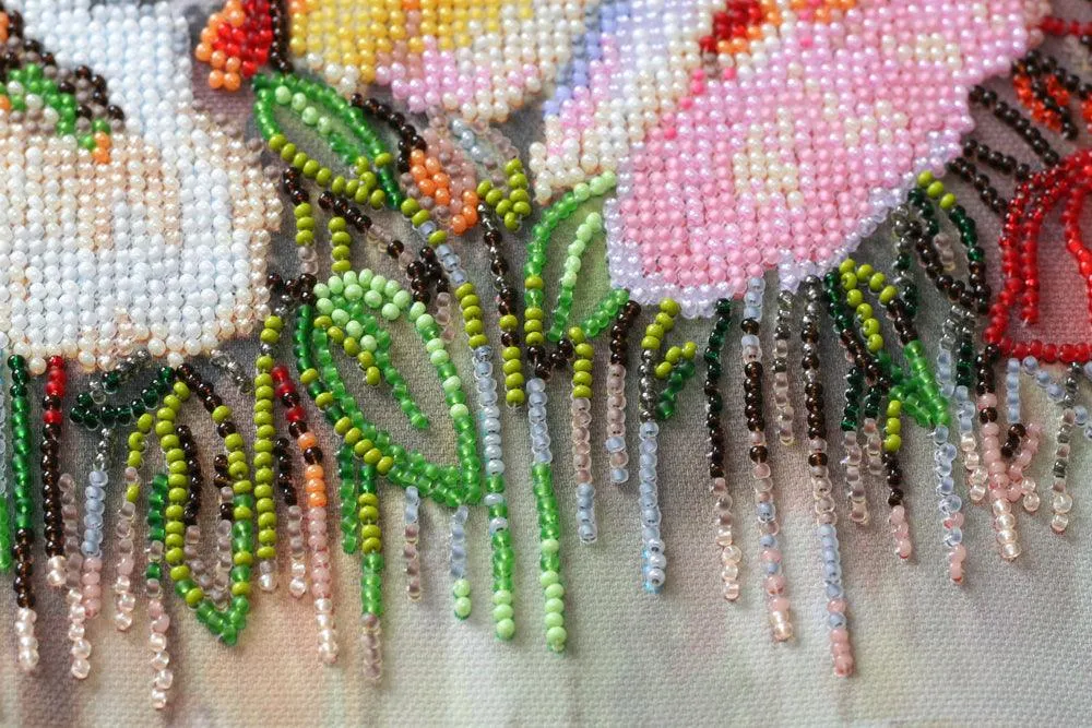 Bead Embroidery Kit - Delicate flowers AB-805