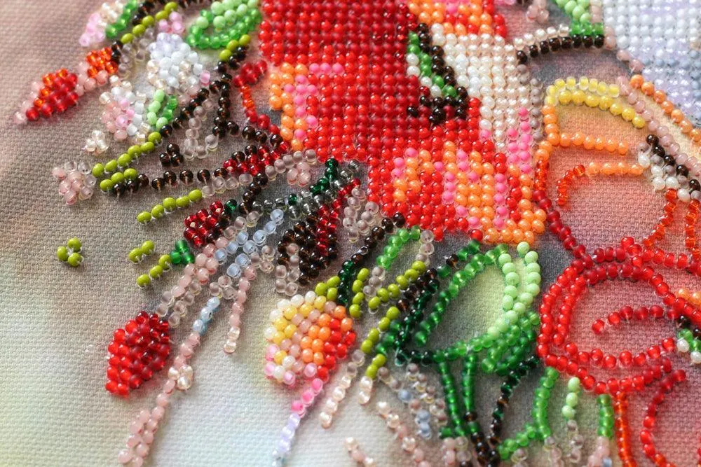 Bead Embroidery Kit - Delicate flowers AB-805
