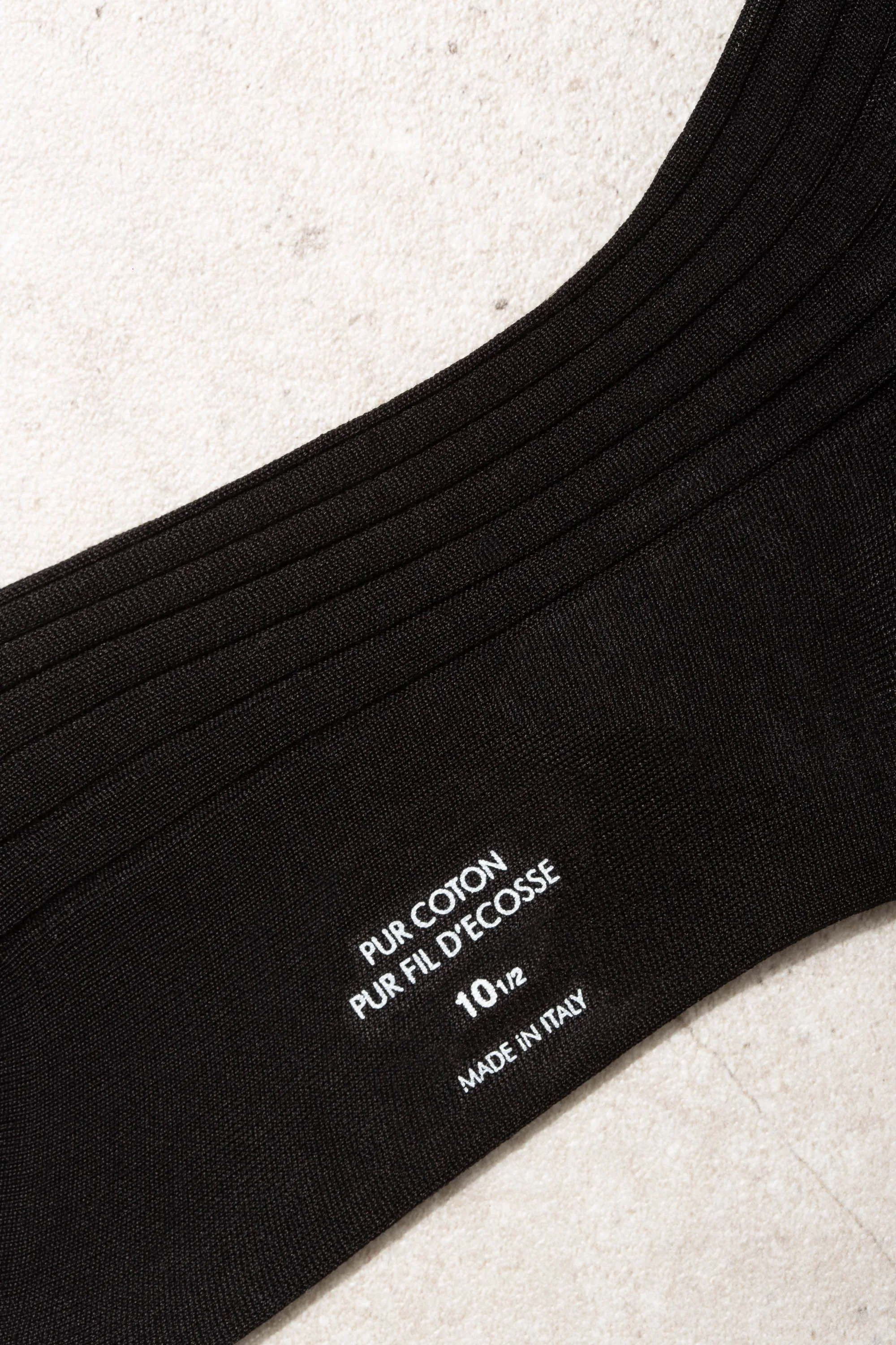 Black short socks - Made in Italy
