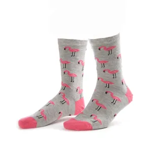 Cotton, Colourful, Flamingo Themed Socks