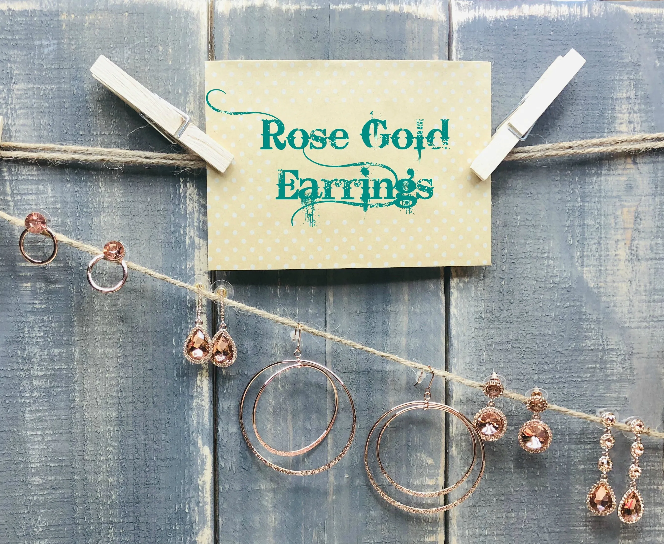 Dainty Rose Gold Earrings: Multiple Styles