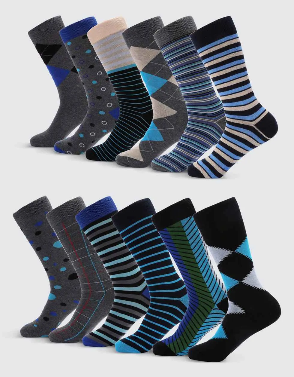 Dobonair Pop Dress Crew Socks 12 Pack