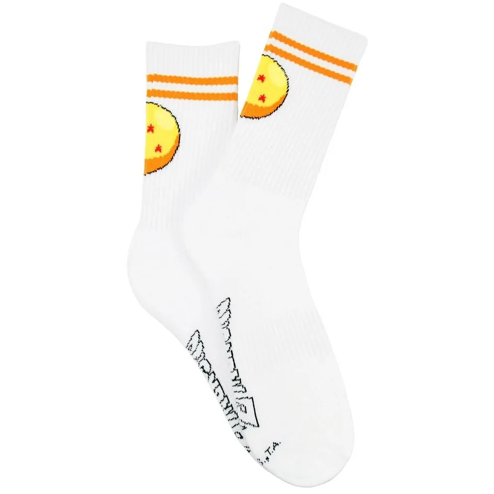 Dragon Ball Z Lightening And Goku, 4 Star Anime 2 Pack Crew Socks