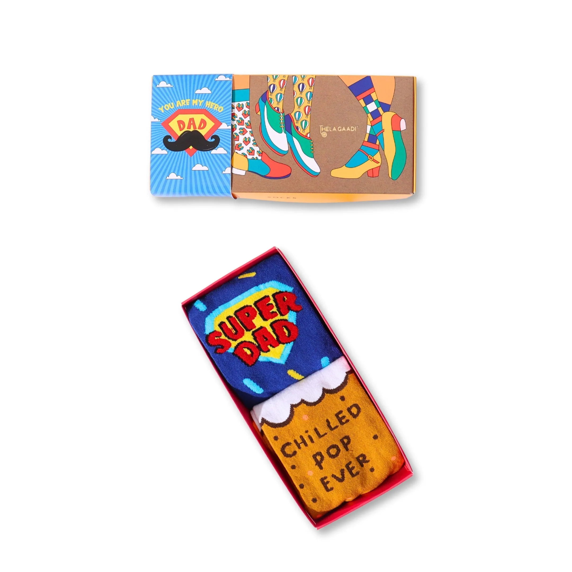 Father's Day Quirky Socks Gift Box