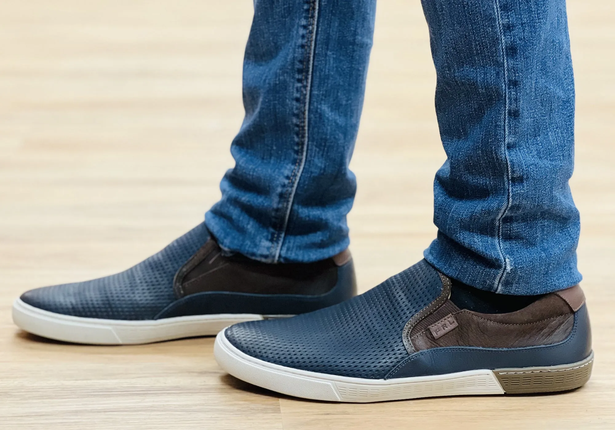 Ferricelli Kelvin Mens Leather Slip On Casual Shoes Made In Brazil
