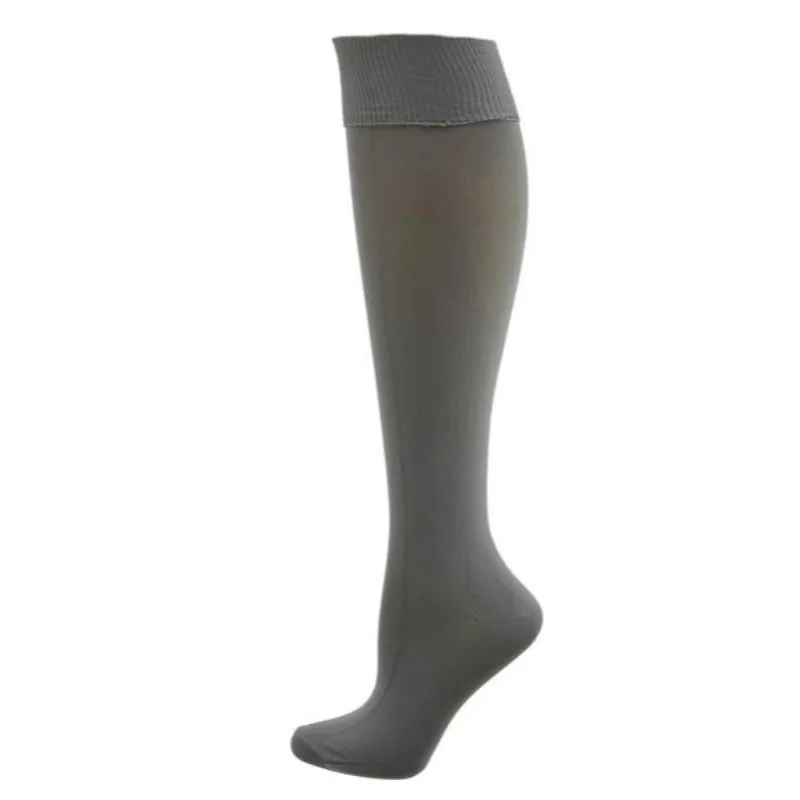 Girl's Uniform Knee High Socks, Women's Flat Knit Opaque Knee High Socks 3-Pair Packs