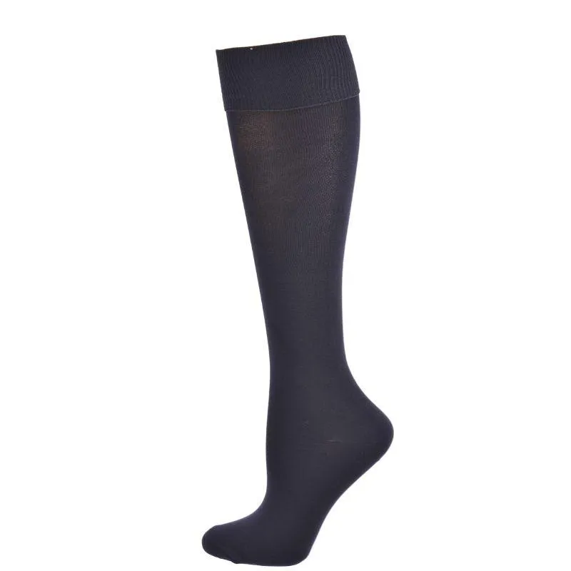 Girl's Uniform Knee High Socks, Women's Flat Knit Opaque Knee High Socks 3-Pair Packs