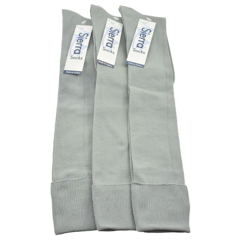 Girl's Uniform Knee High Socks, Women's Flat Knit Opaque Knee High Socks 3-Pair Packs