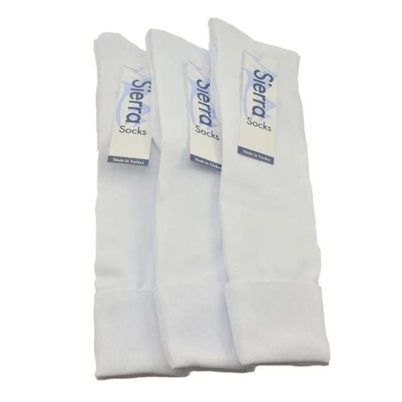 Girl's Uniform Knee High Socks, Women's Flat Knit Opaque Knee High Socks 3-Pair Packs
