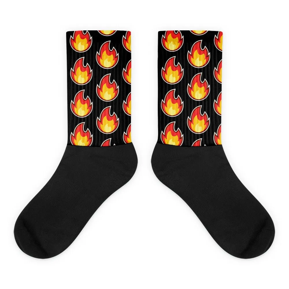 HOT HOT HOT Socks Sexy Grrrrr Smokin' White Red Hotty