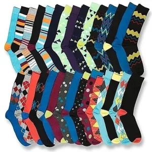James Fiallo Men’s Colorful Dress Socks