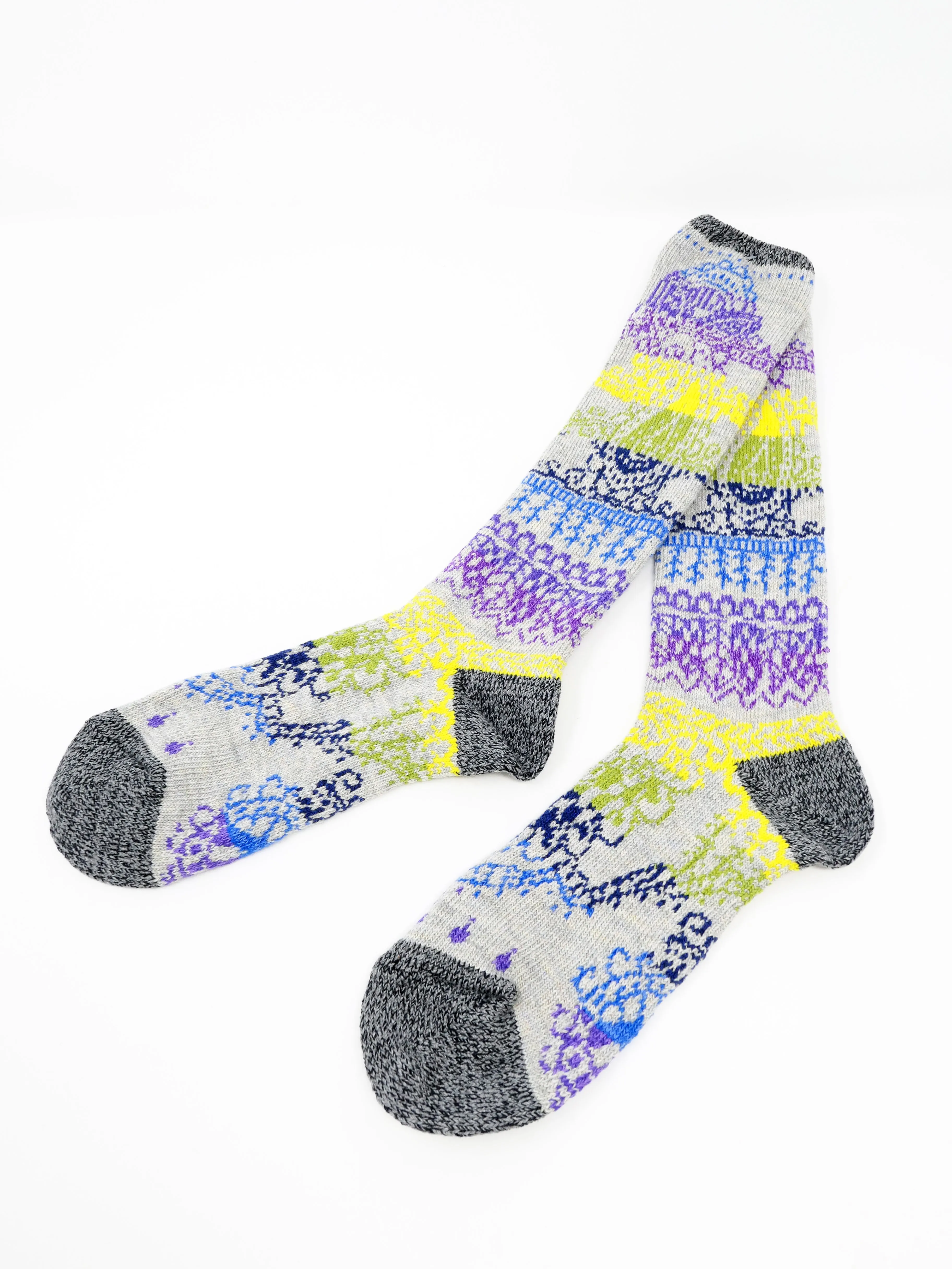 Kapital Rainbow Henna Socks, Gray