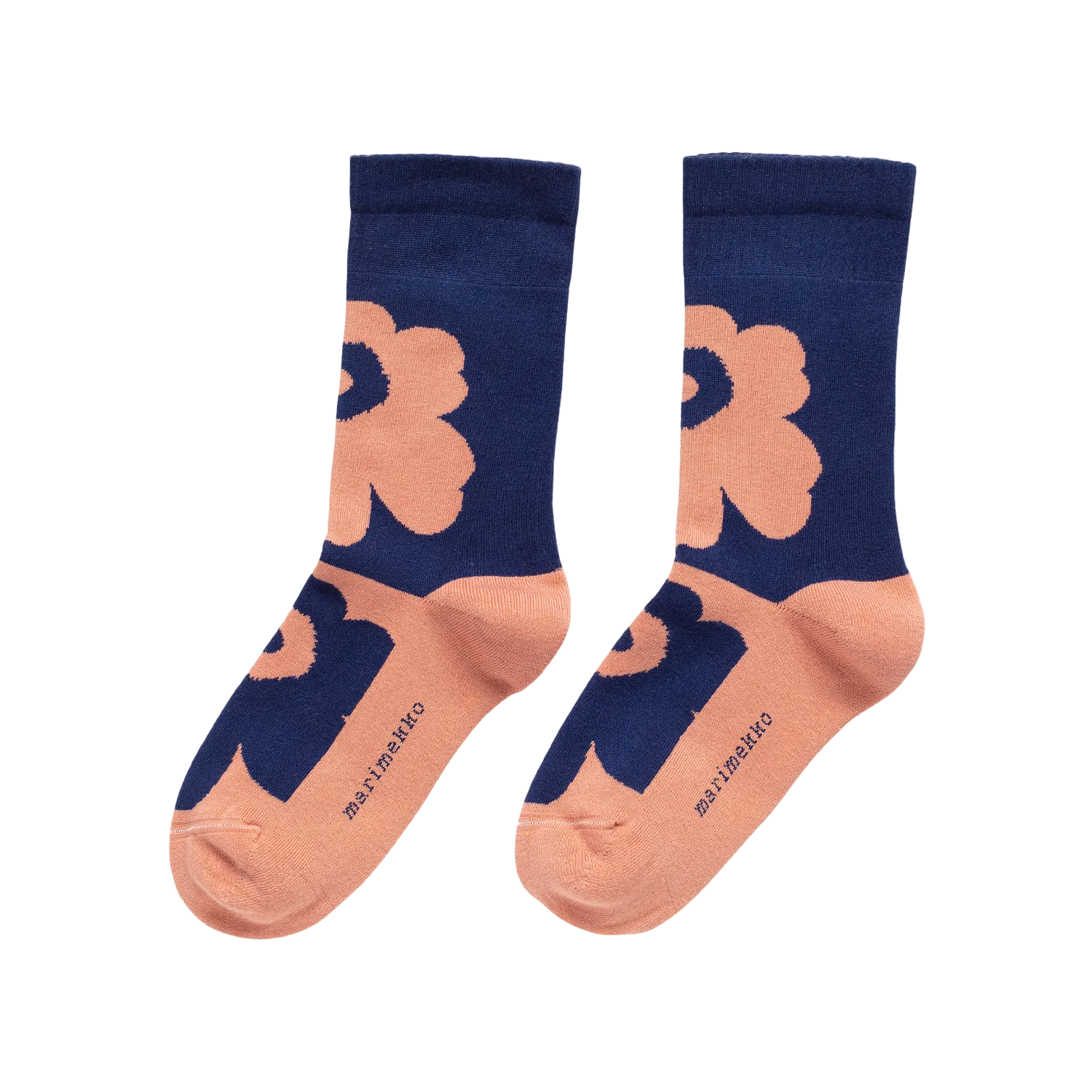 Marimekko Pirtti Unikko Socks, dk.blue/lt.pink