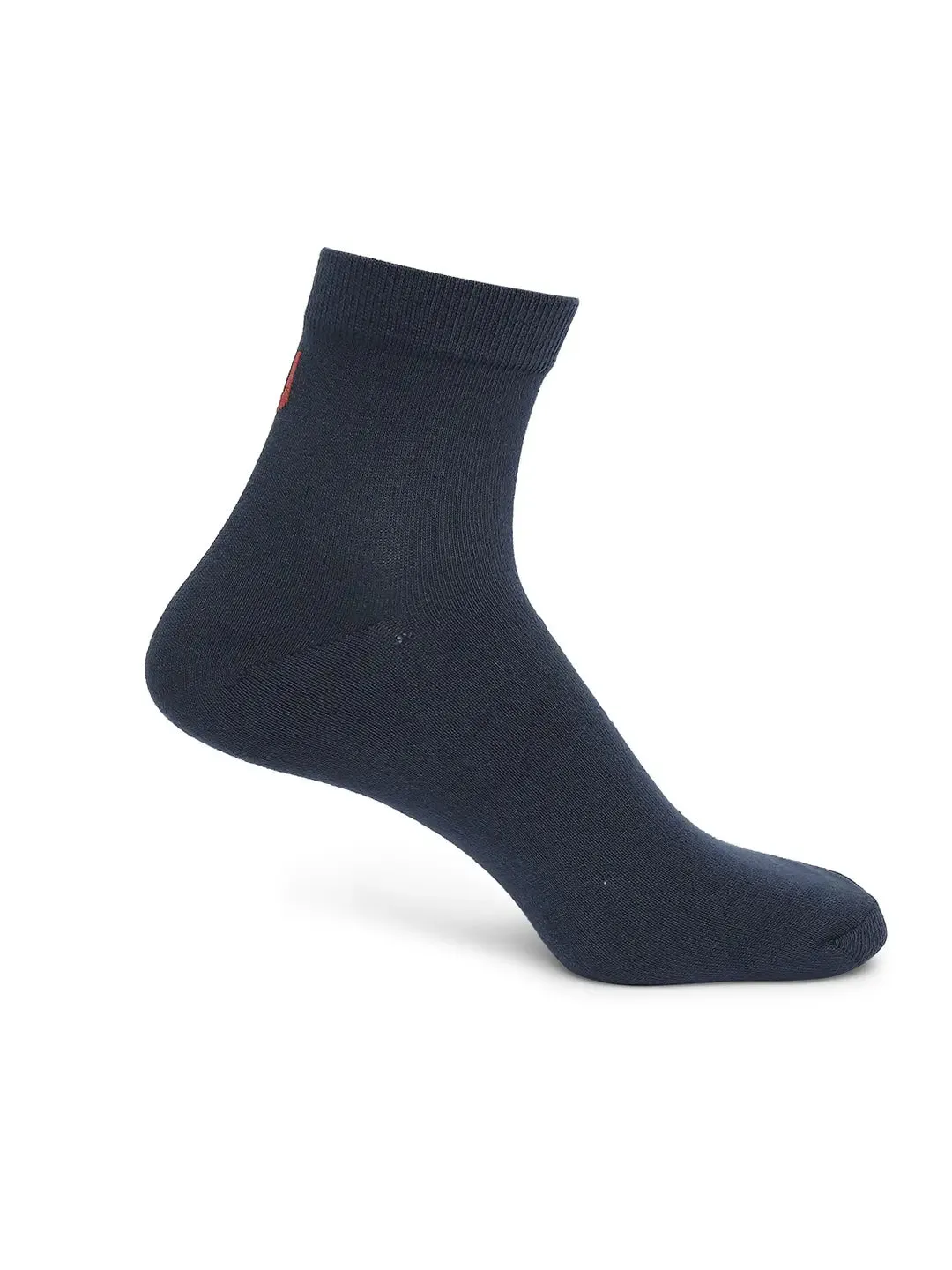 Men Premium Dark Blue & Grey Ankle Length Socks - Pack Of 2- Underjeans By Spykar