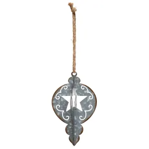 Metal Finial with Star Ornament