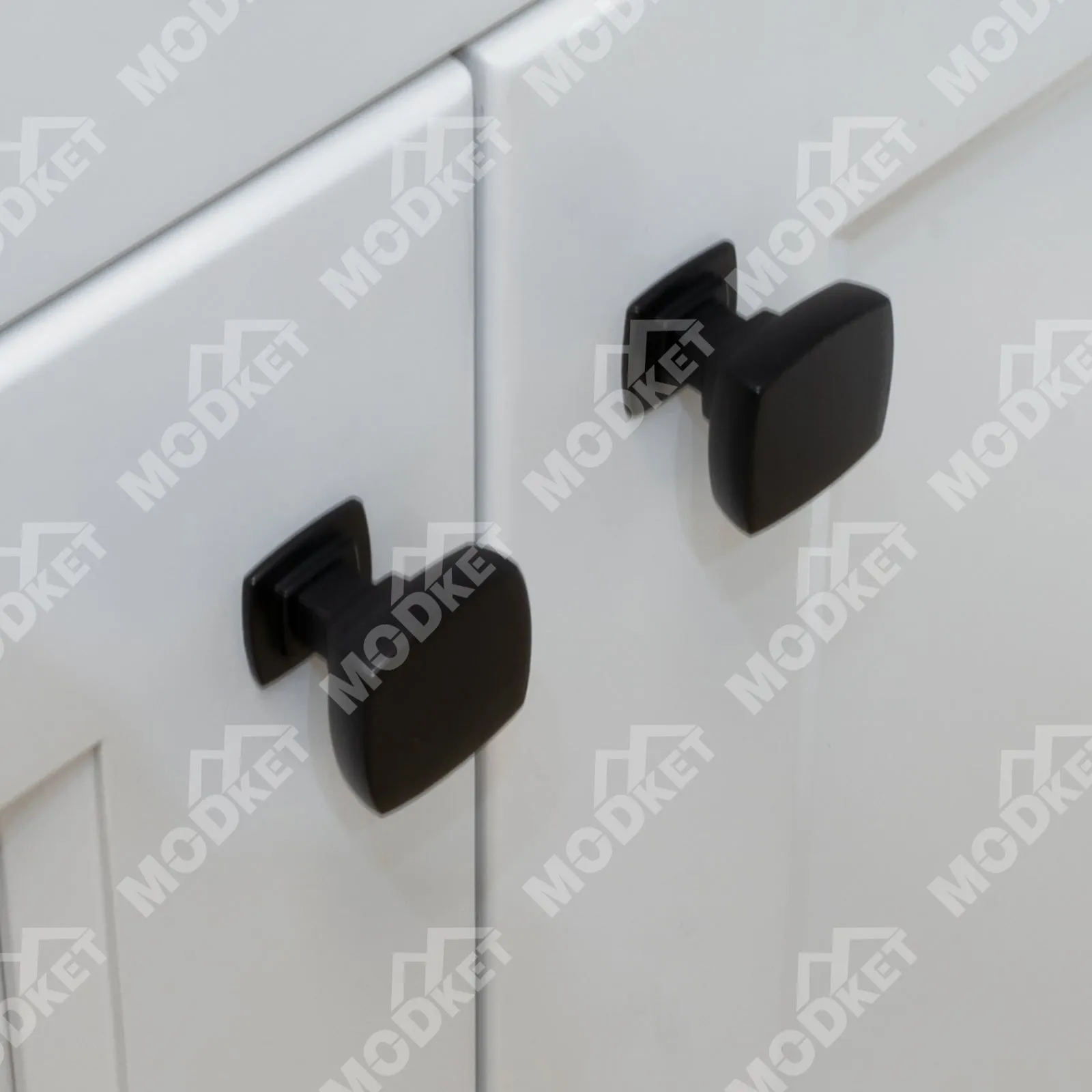 MH1656 Solid Matte Black Cabinet Pulls Handles