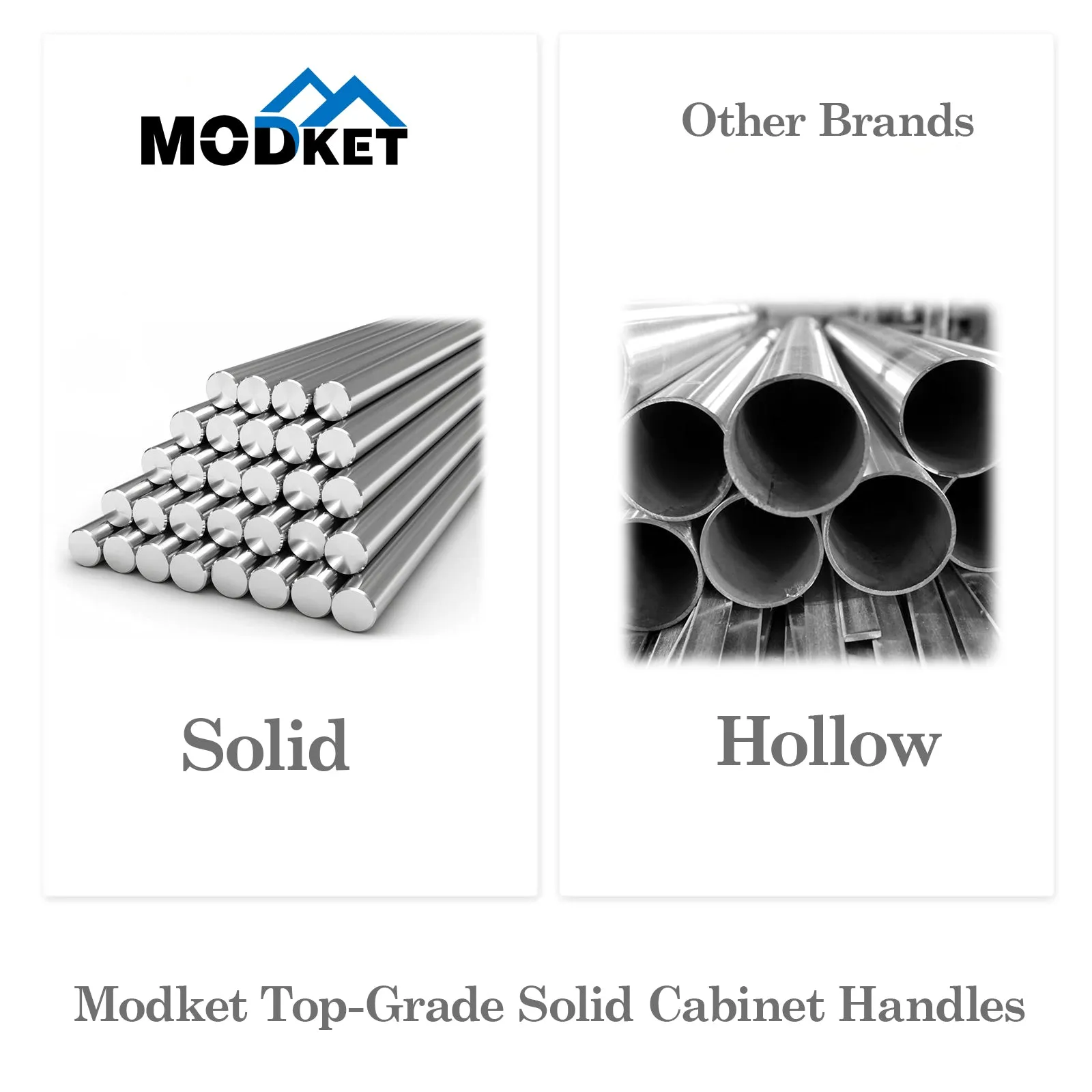 MH1656 Solid Matte Black Cabinet Pulls Handles