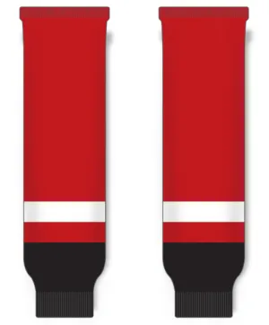 Modelline Owen Sound Attack Red Knit Ice Hockey Socks