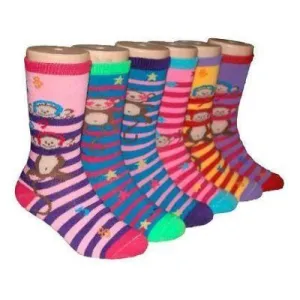 Monkey Love Socks for Children Ages 4-7 - 3 Pack