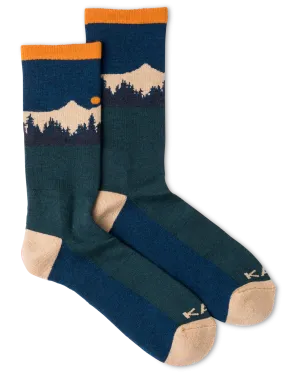 Moonwalk Socks in Mountain Stripe