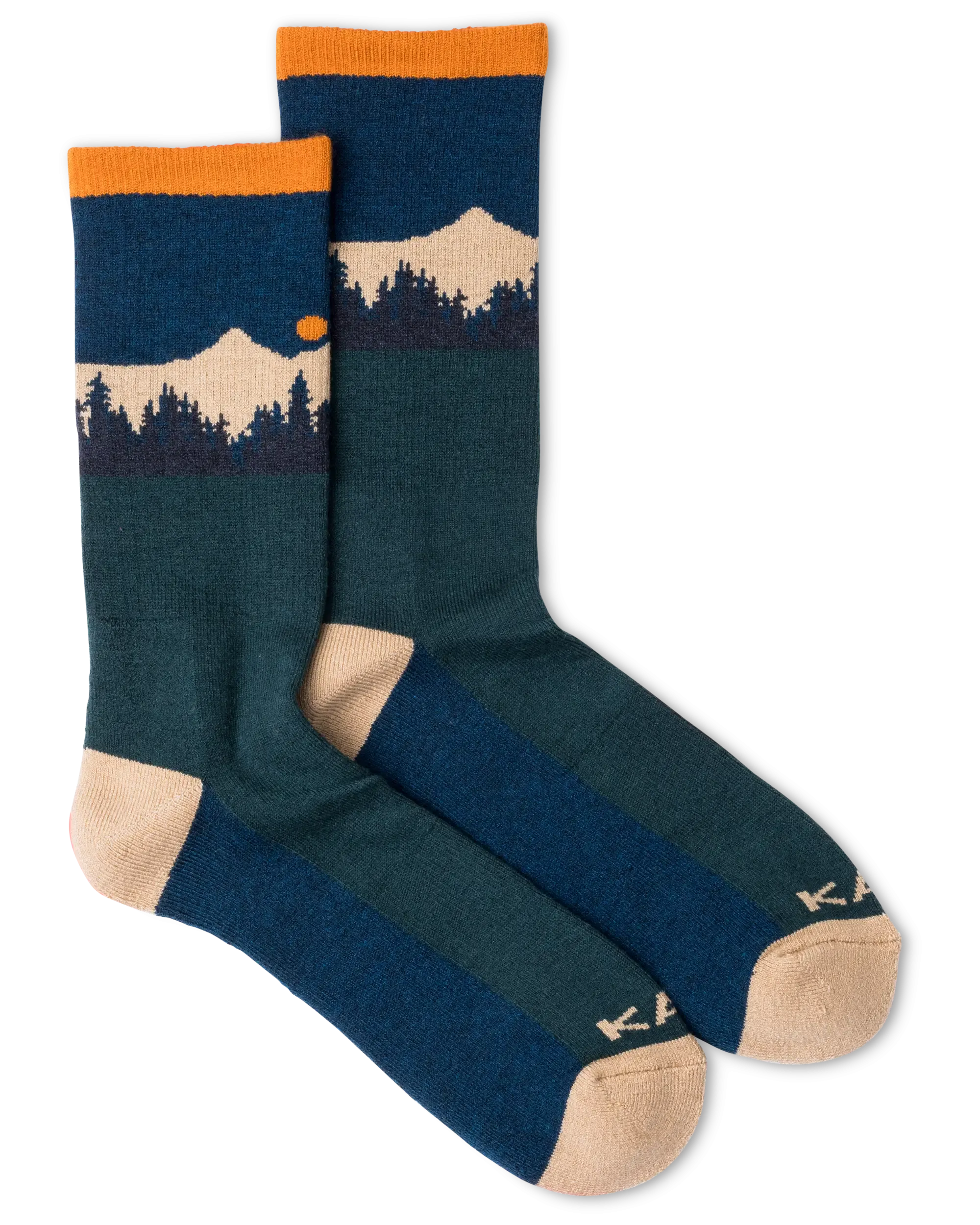 Moonwalk Socks in Mountain Stripe