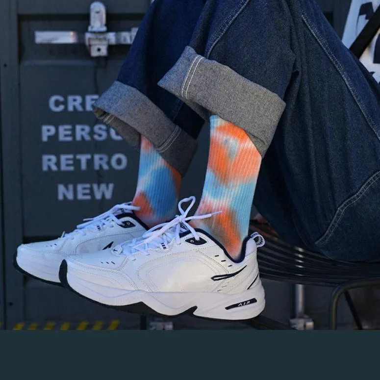 Multicolored Tie-Dye Socks