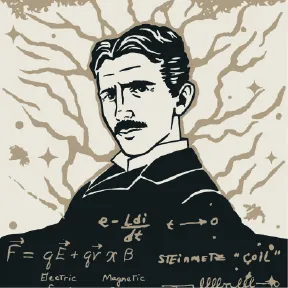 Nikola Tesla Crew Socks