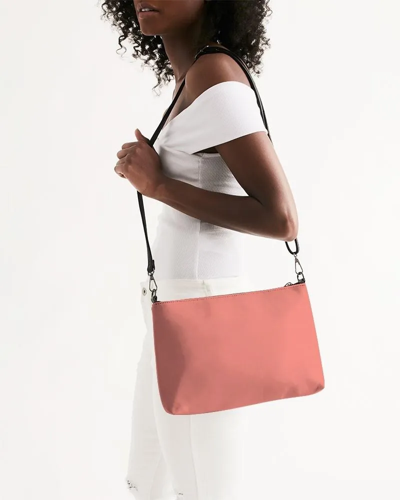Pastel Pink Red Zip Pouch | Bright Pastel Pink Red | C0M60Y45K0