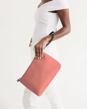 Pastel Pink Red Zip Pouch | Bright Pastel Pink Red | C0M60Y45K0
