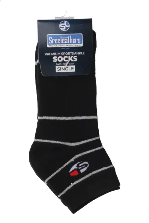 Premium sports ankle Washed socks  94006 (SET OF 1)
