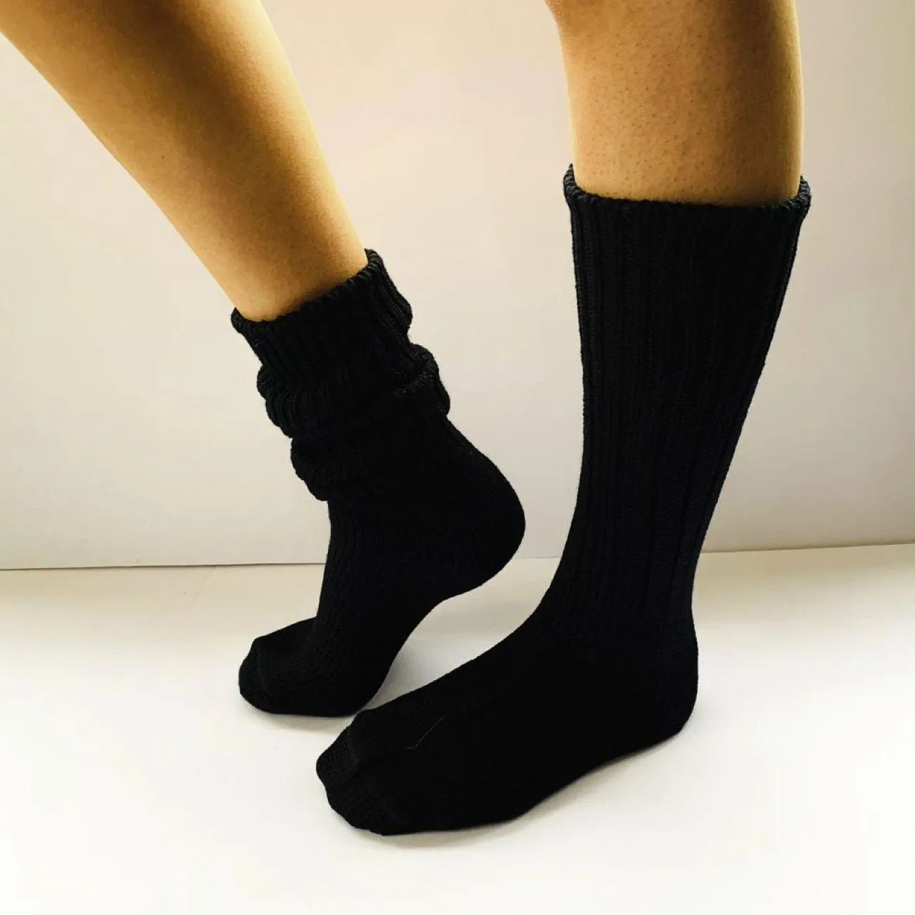 Pure Merino Wool Mongrel Socks Black
