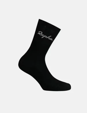 Rapha Cotton Crew Socks - Black/White