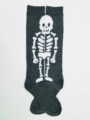 Skeleton Knee High Socks