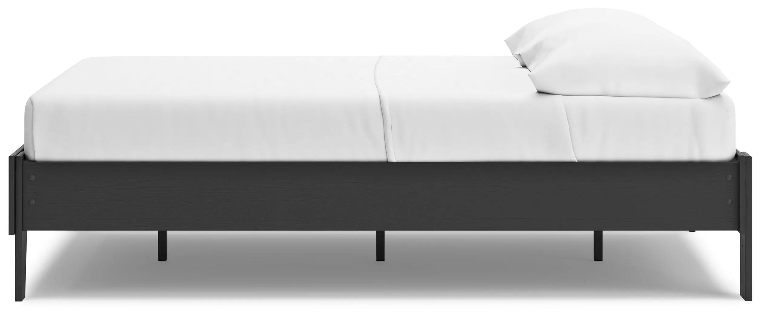 Socalle Full Platform Bed with Dresser in Black
