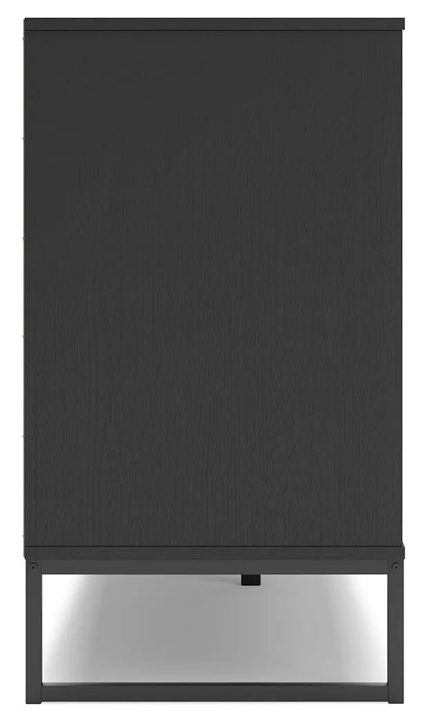 Socalle Full Platform Bed with Dresser in Black