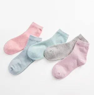 Soft Color Cotton Ankle Cut Socks #80024