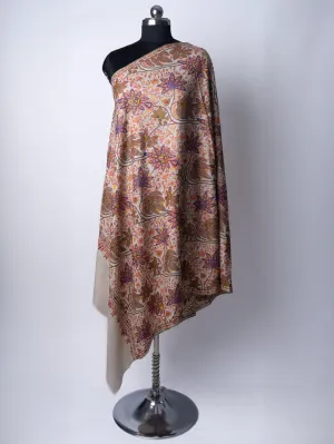 Sozni Garden Tapestry Hand Embroidered Pashmina Shawl