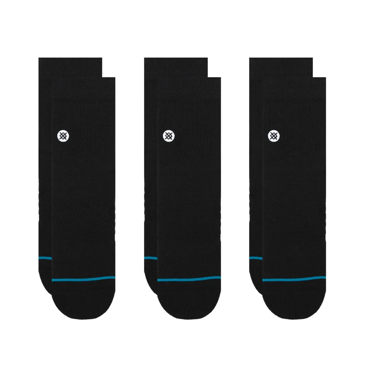 Stance - Icon Quarter 3 Pack Socks Black