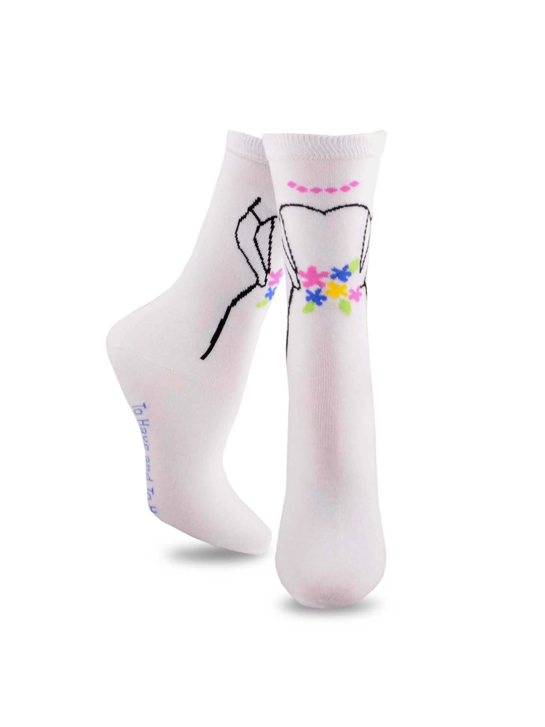 TeeHee Socks Women's Wedding Cotton Crew 3-Pack (10947)