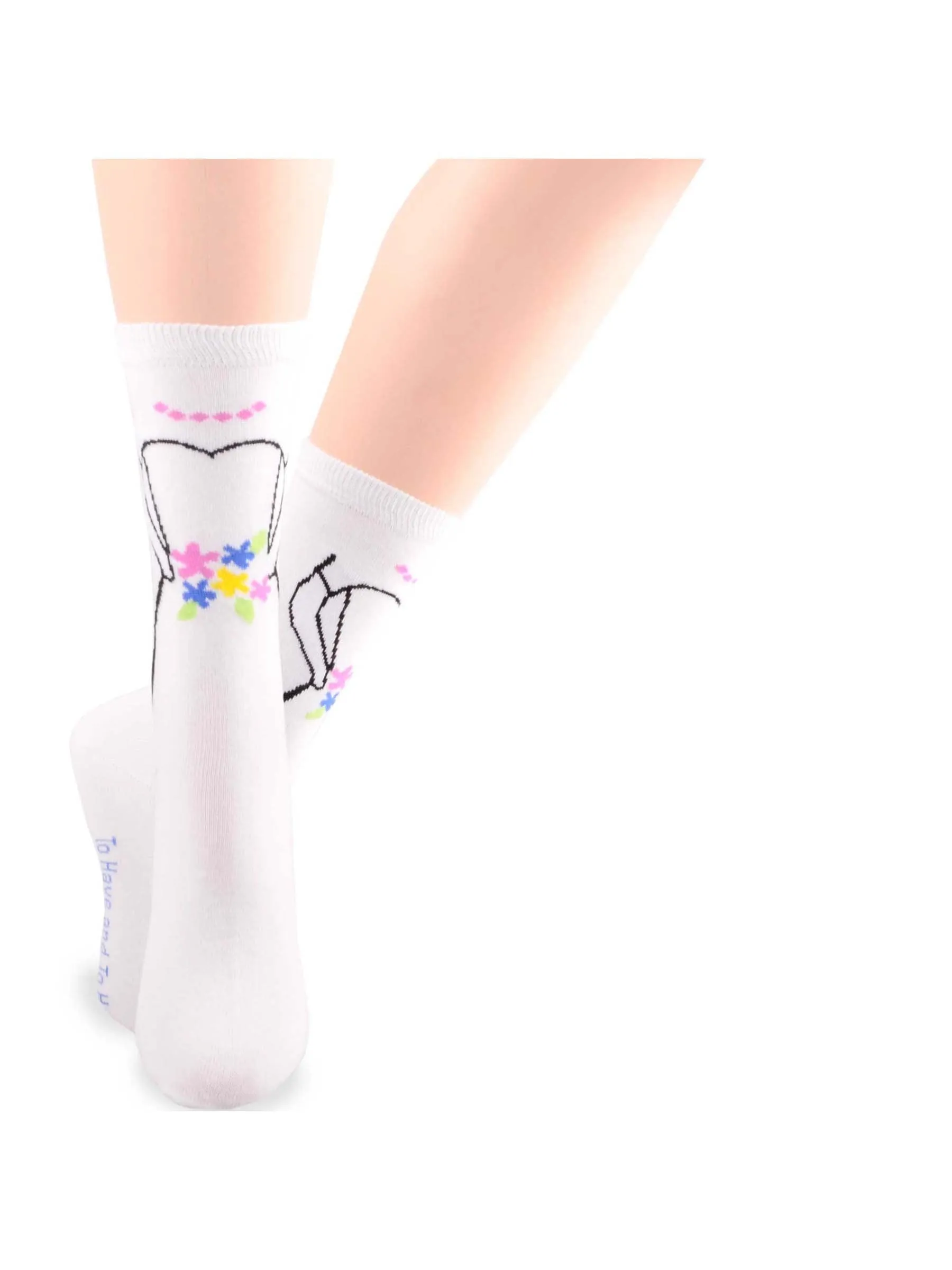 TeeHee Socks Women's Wedding Cotton Crew 3-Pack (10947)