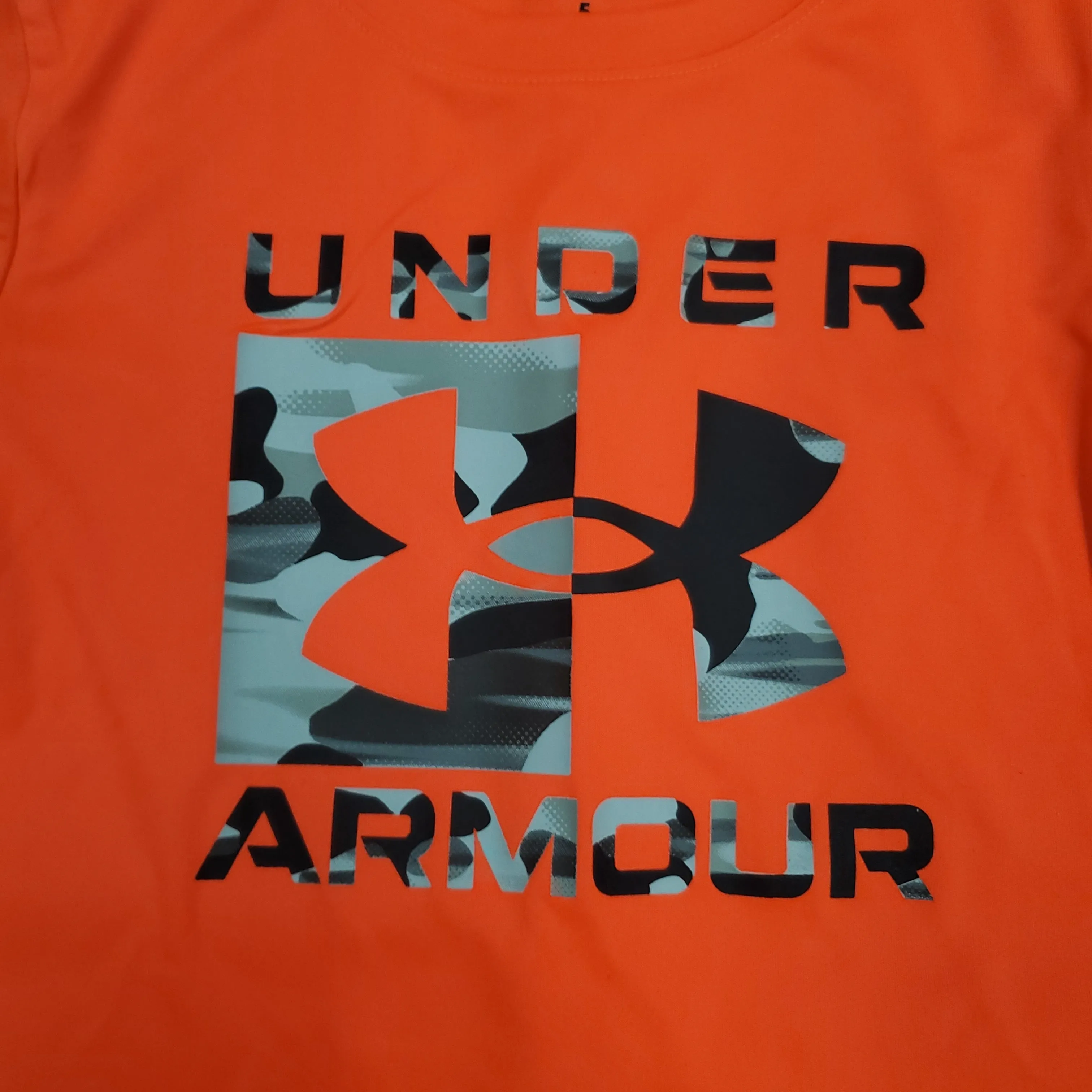 UA Logo Fog Bolt Red Long Sleeve Tee
