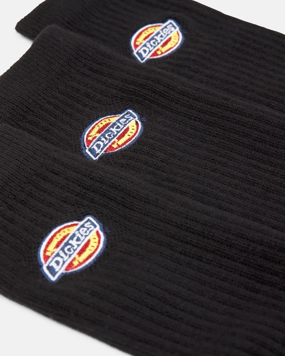 Valley Grove Socks (3 Pack) in Black