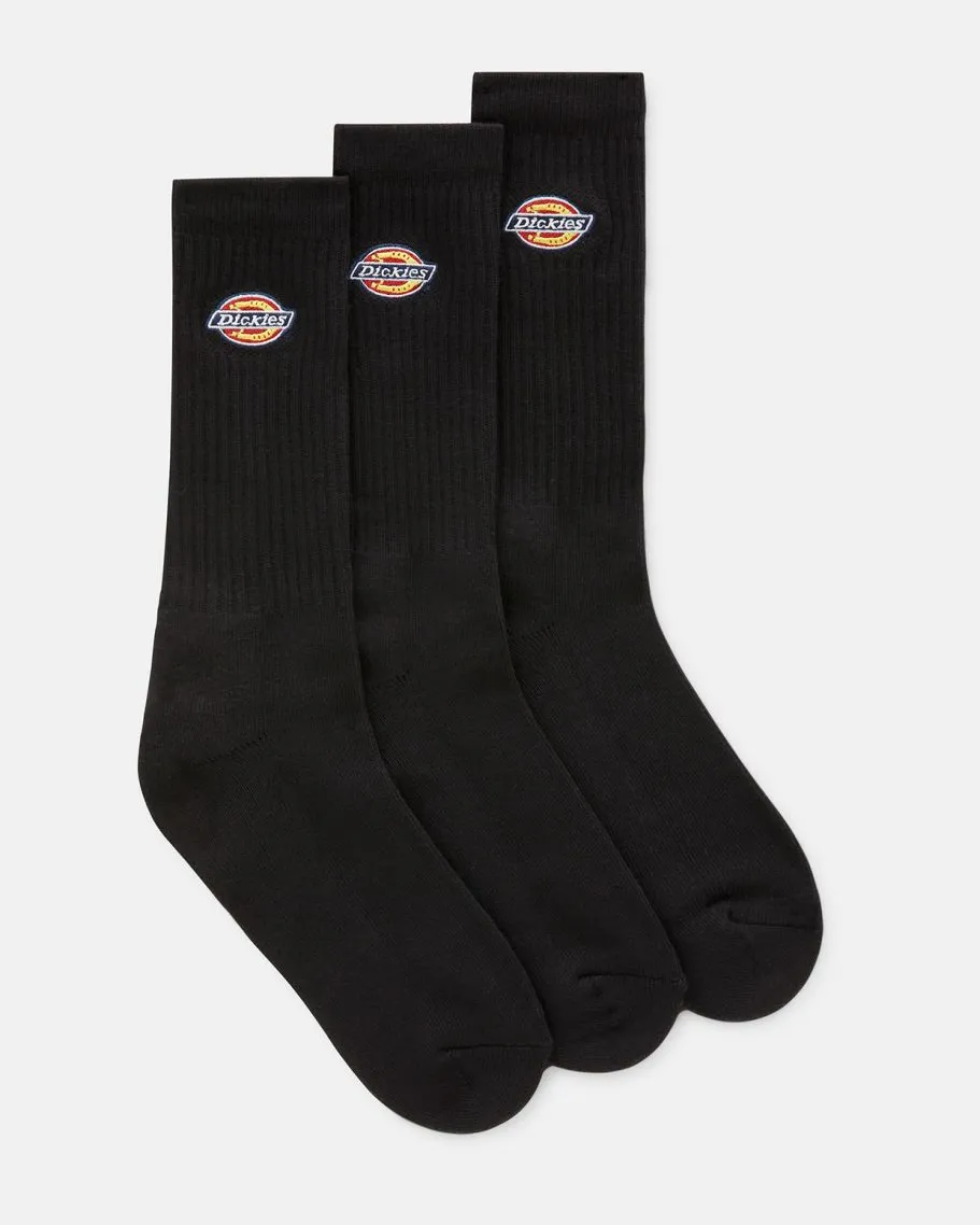 Valley Grove Socks (3 Pack) in Black