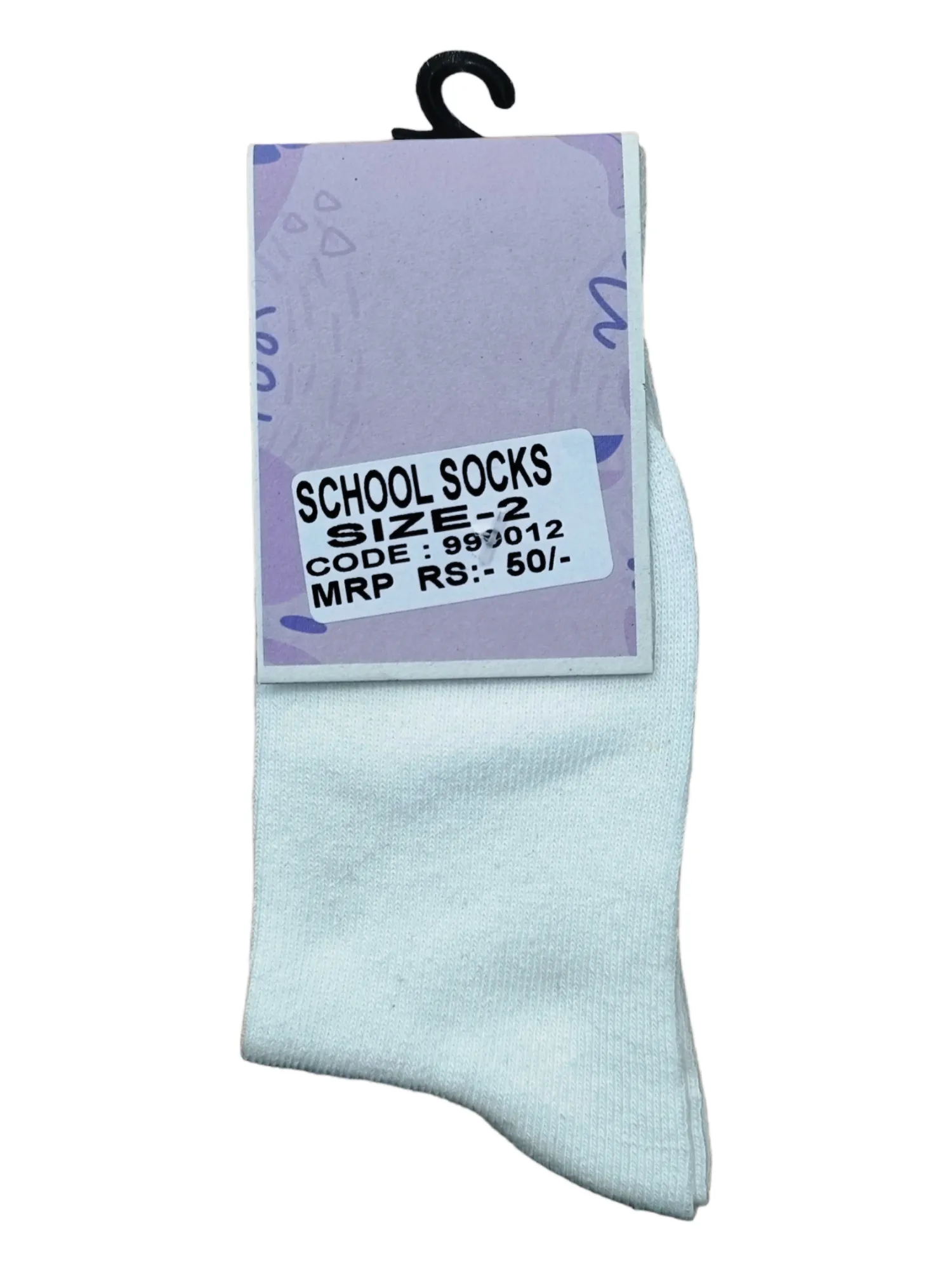 White School socks 999012 (2 Size)