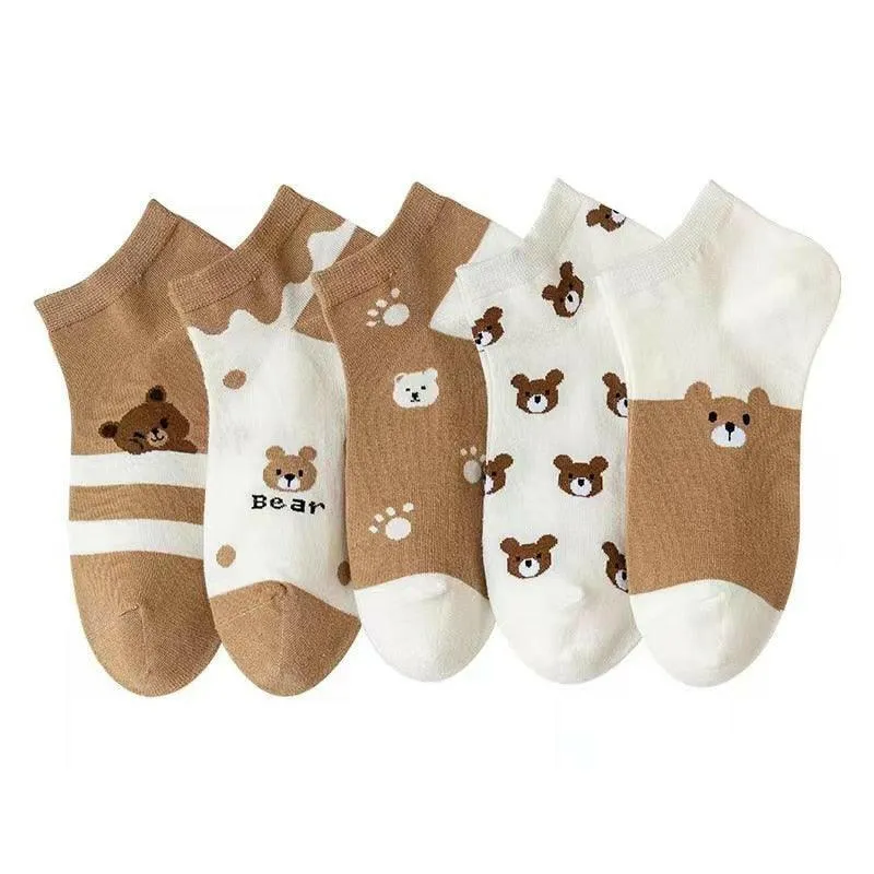 Women's Top Trending Cotton Socks (5 pairs)