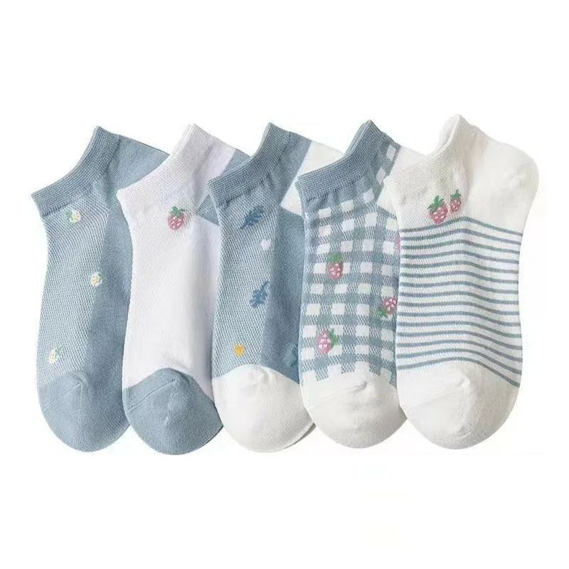 Women's Top Trending Cotton Socks (5 pairs)