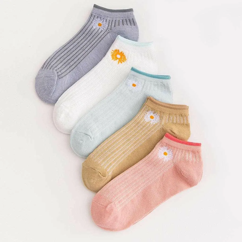 Women's Top Trending Cotton Socks (5 pairs)
