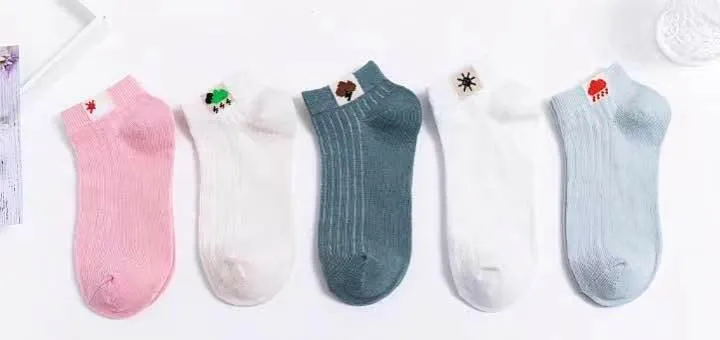 Women's Top Trending Cotton Socks (5 pairs)